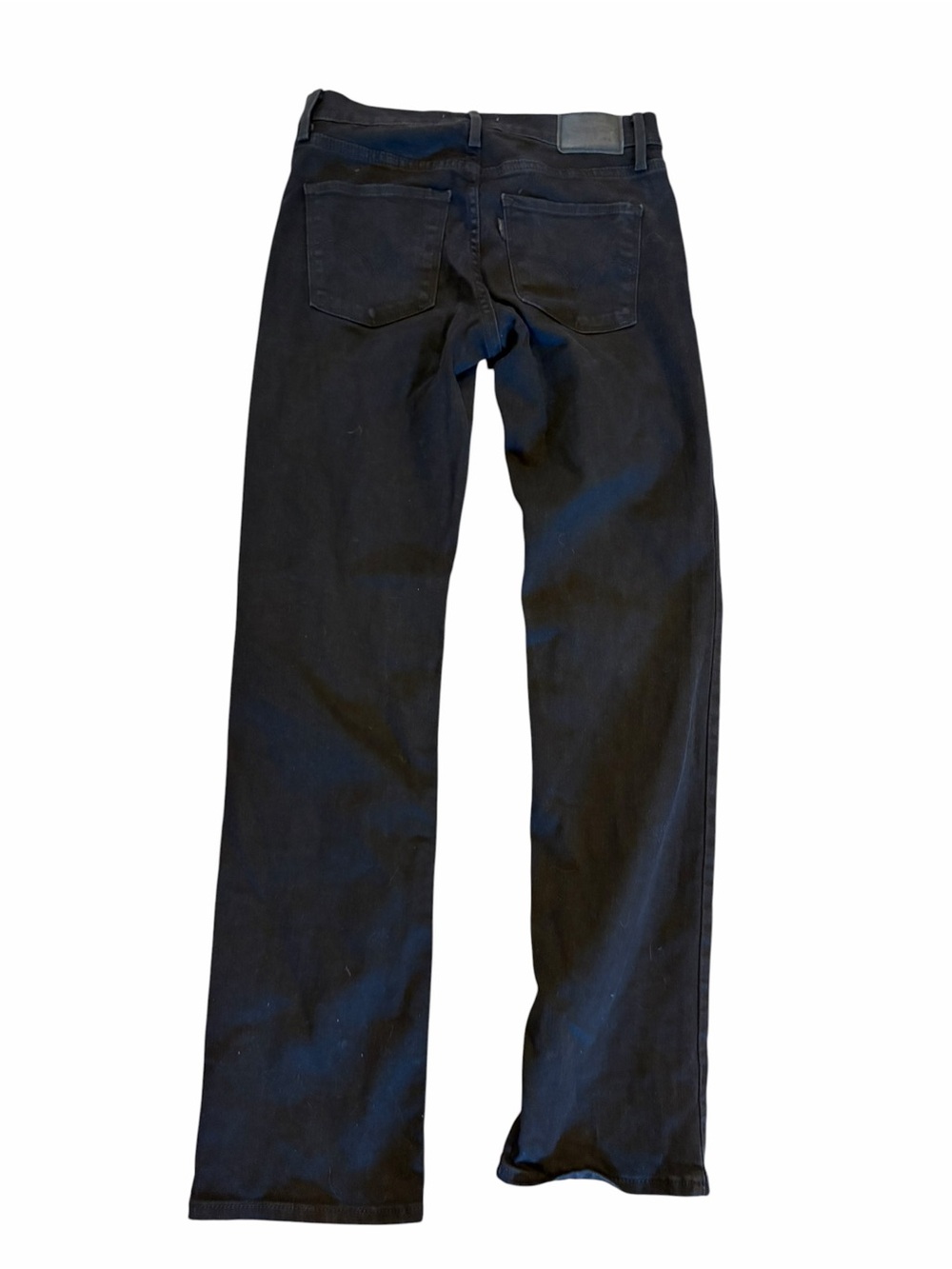 LEVIS Washed Black 314 Shaping Straight Jeans Size 25 Stretch Denim Mid- Rise - Picture 3 of 8